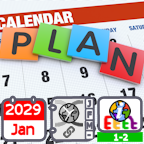 2028 Annual Calendar - Base